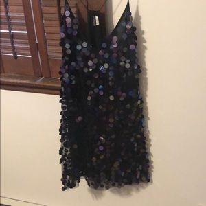 NYE Navy Blue Sequin Dress. Worn once